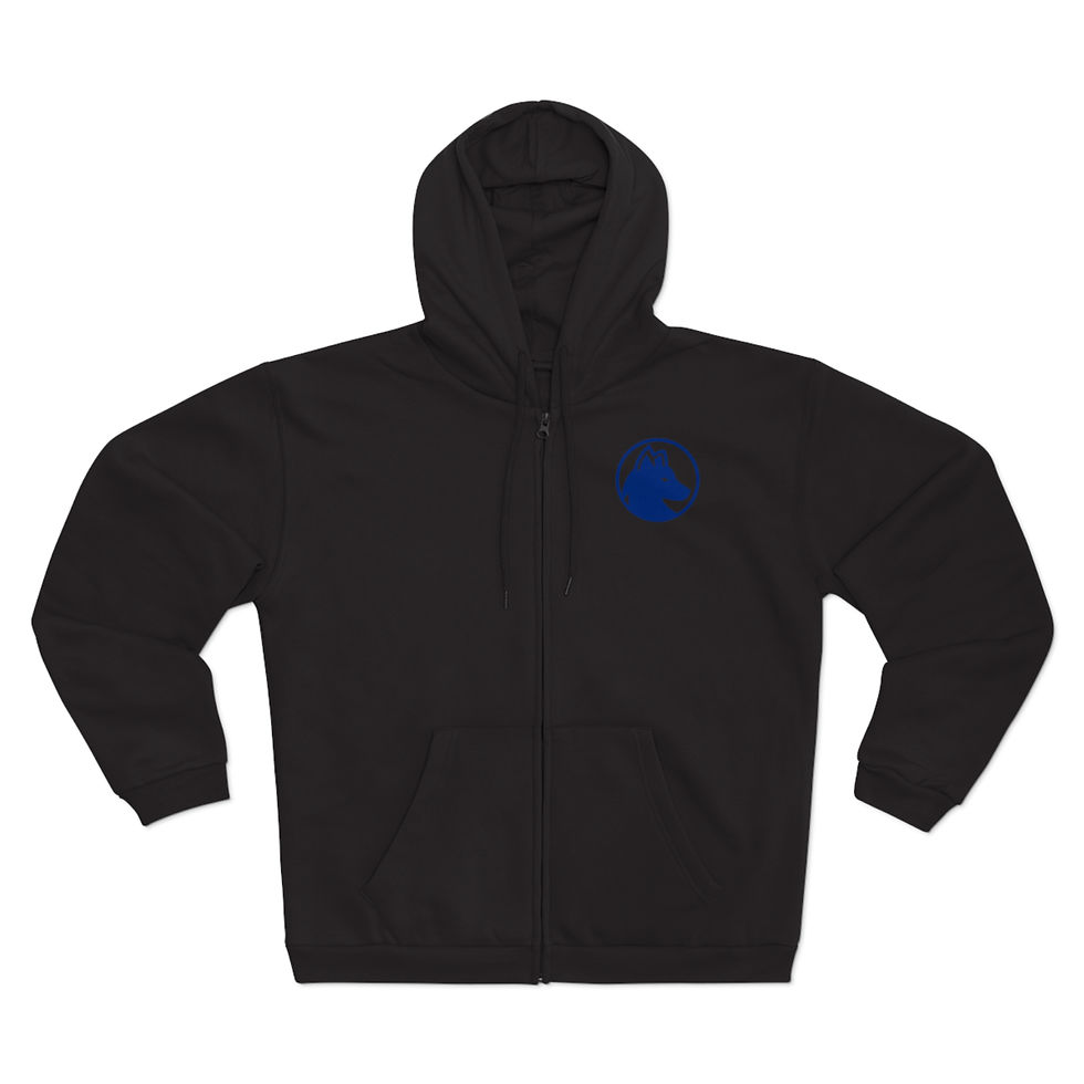 Thumbnail: Navy Fox Studios Unisex Zip Hoodie