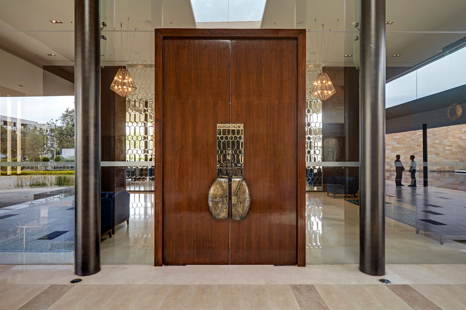 The Reception in The Dasavatara Hotel, hospitality architecture