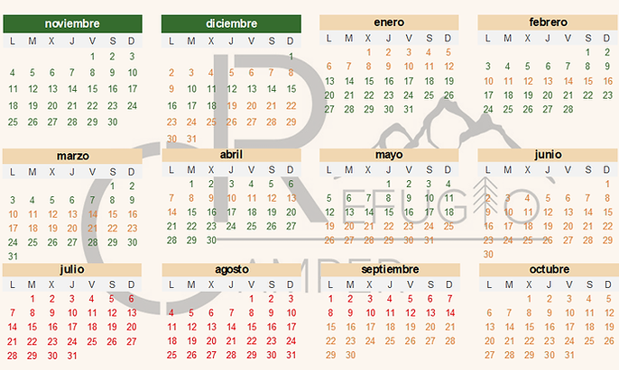 calendario temporada 2024-2025