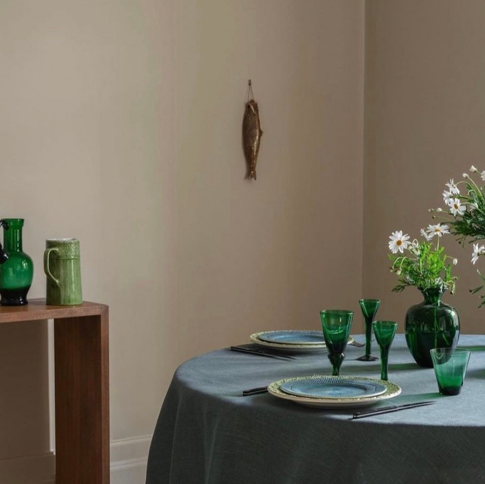 Thumbnail: Antik shot glass, without decor, Green
