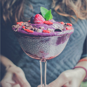 Breakfast Chia Plum Pudding