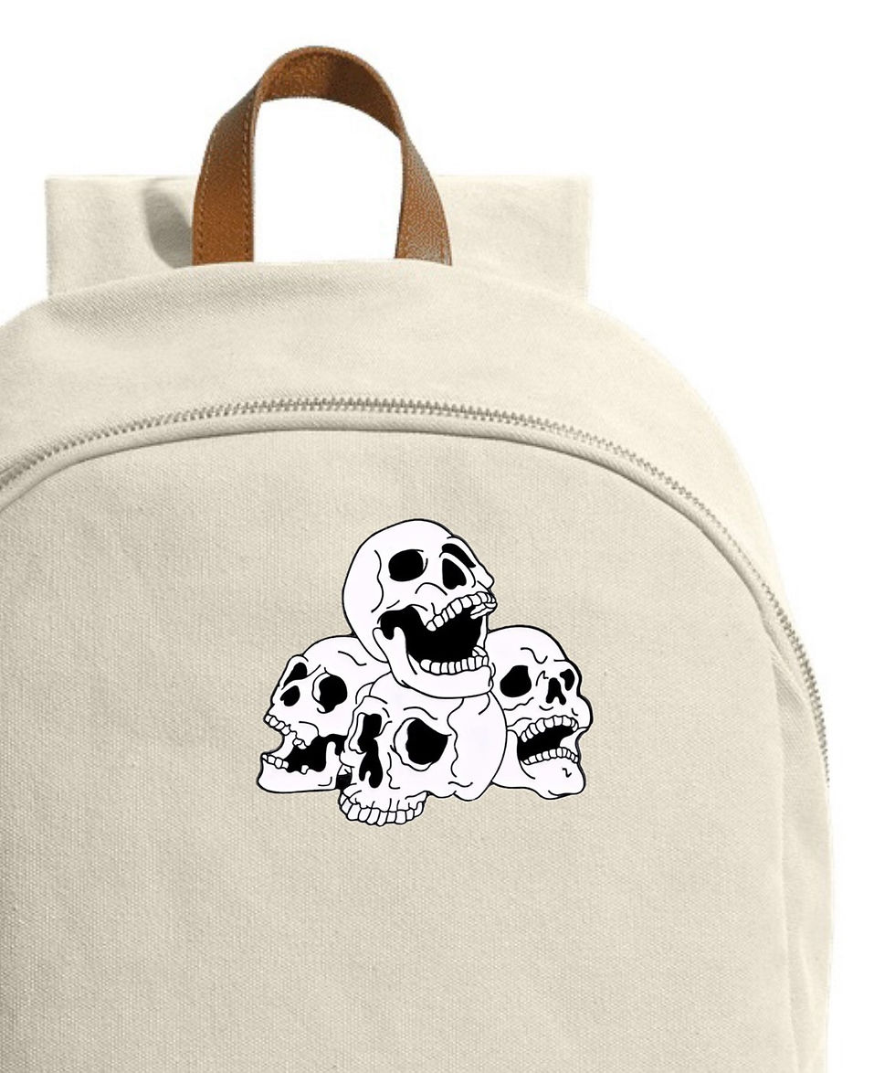 Thumbnail: Horror four skull pin suitable for jackets, bags, and backpacks
