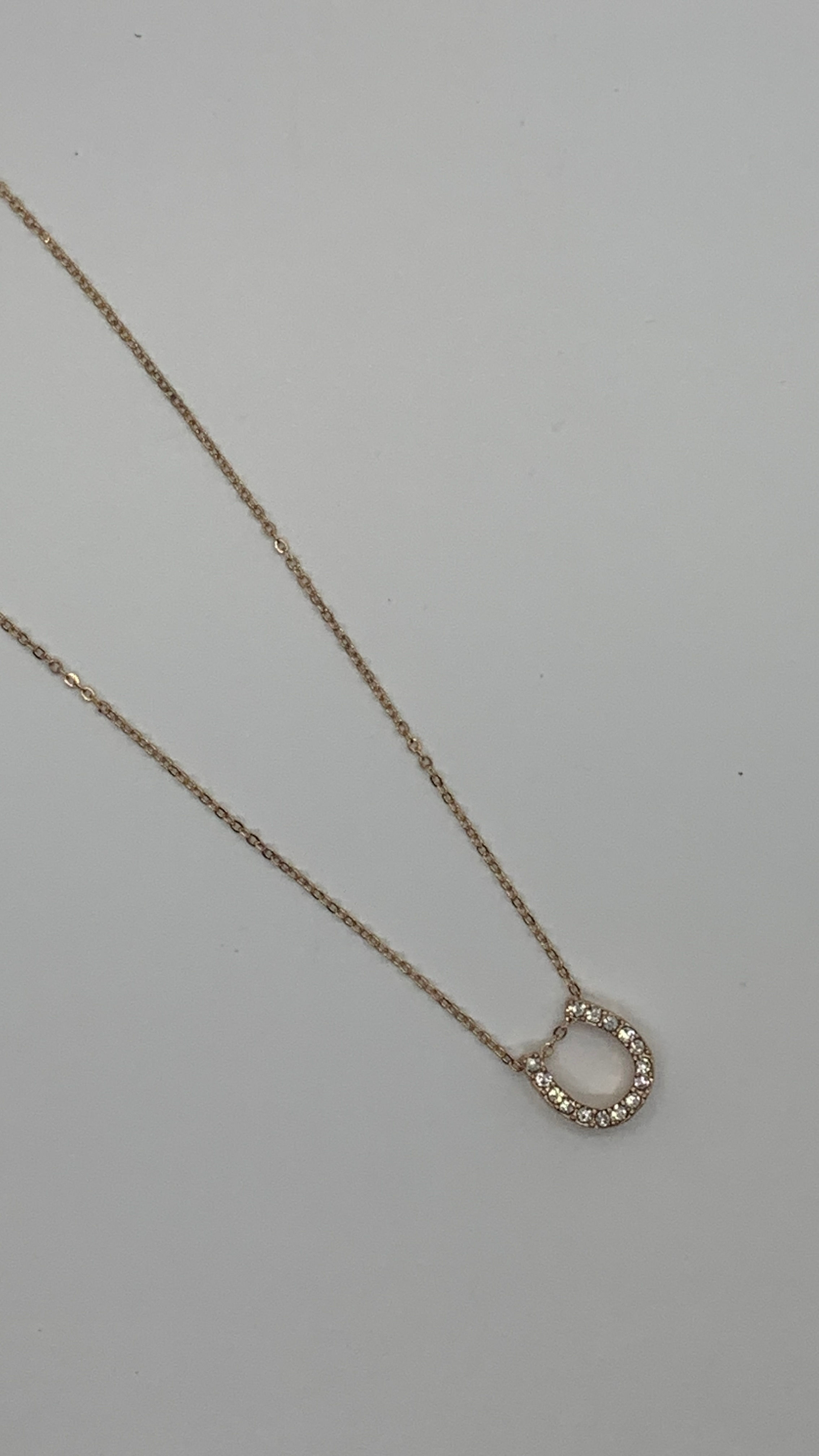 Gold Horseshoe Necklace