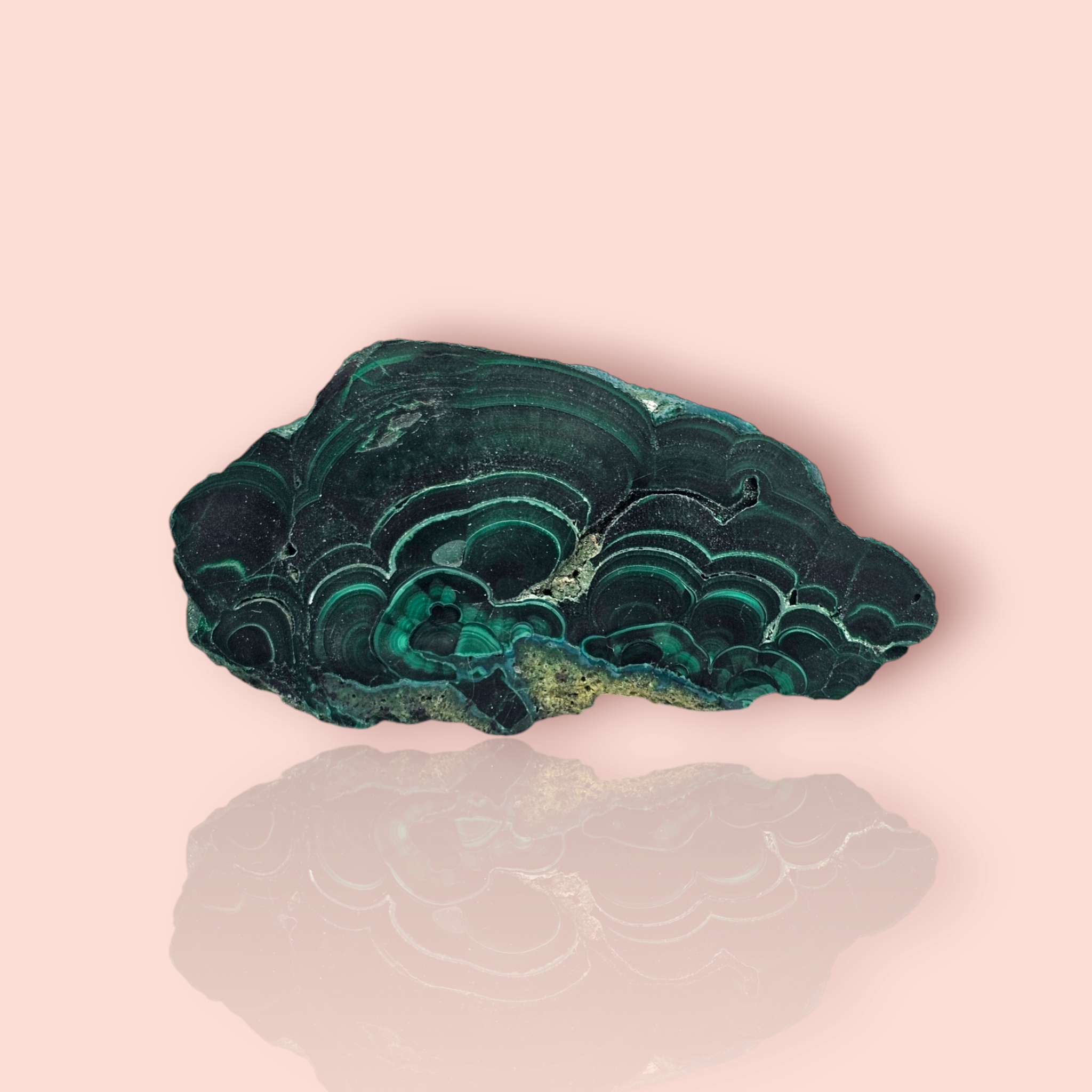 Malachite slab