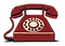 retro red telephone 