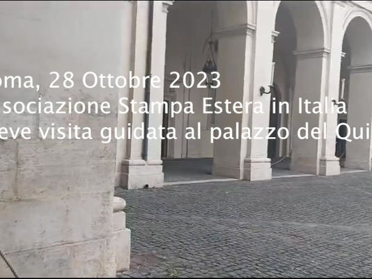 LA VOCE in visita al palazzo del Quirinale......con una delegazione della Stampa Estera.