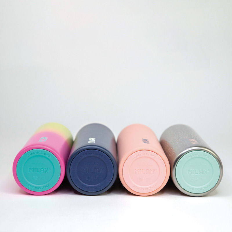 Miniature : Bouteille isotherme en acier inoxydable 591 ml série Sunset, jaune-rose