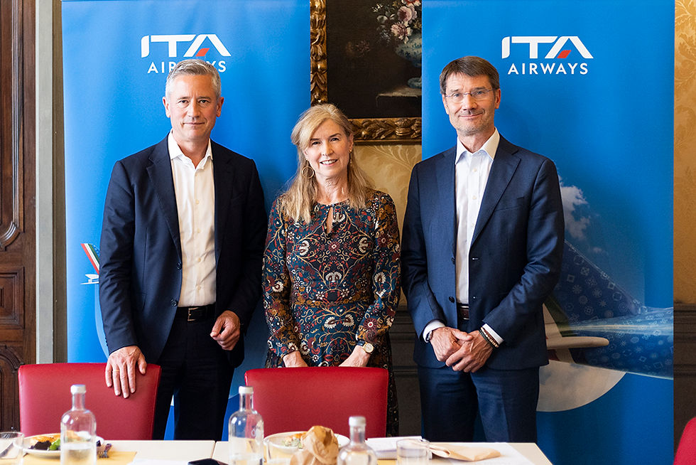 Joerg Eberhart, Amministratore Delegato ITA Airways, in visita a Palazzo Grazioli a Roma