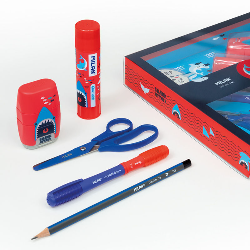 Miniature : Coffret cadeau Shark Attack bleu et rouge