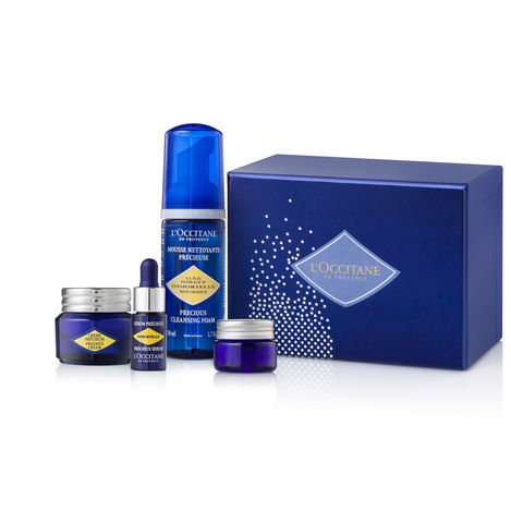 product photo with blue gift box