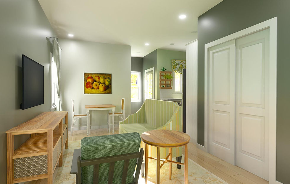 bass pond living room