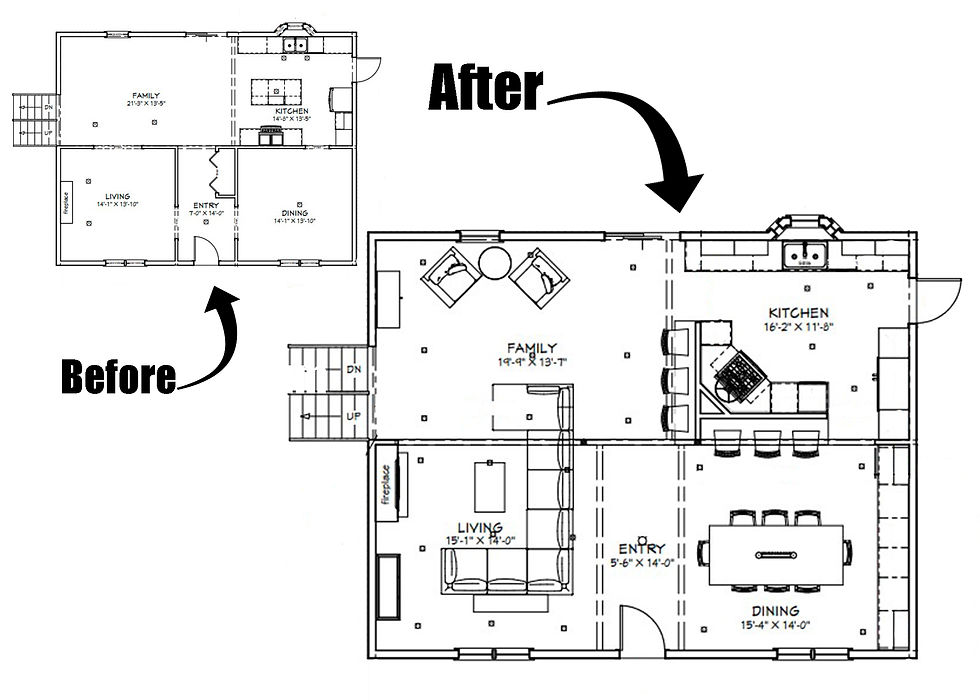 before and after plans
