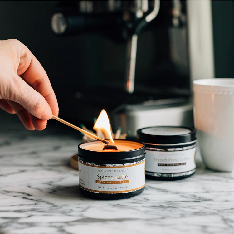 spiced latte candle