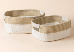 cotton rope storage baskets