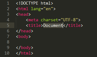 HTML from Emmet