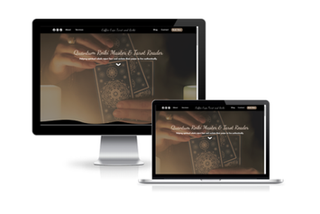 Reiki Master & Tarot Reader Website Mobile View 