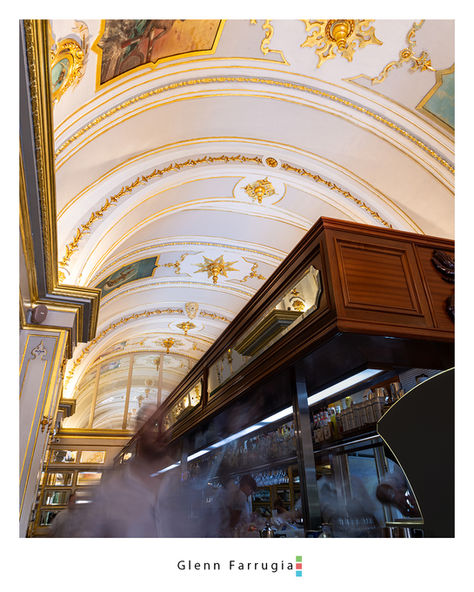 Architectural interior photography capturing historic restaurant in Malta