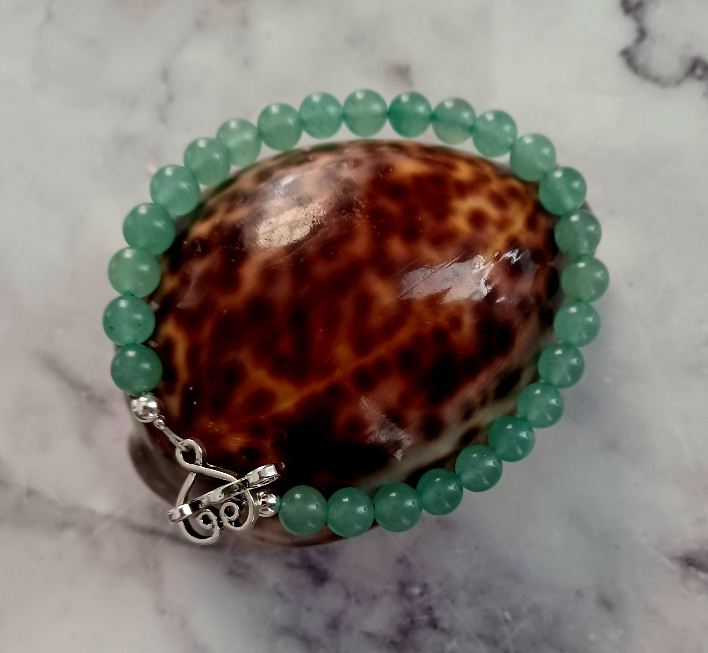 "Luella" Green Aventurine Bracelet - 18 cm (7") long