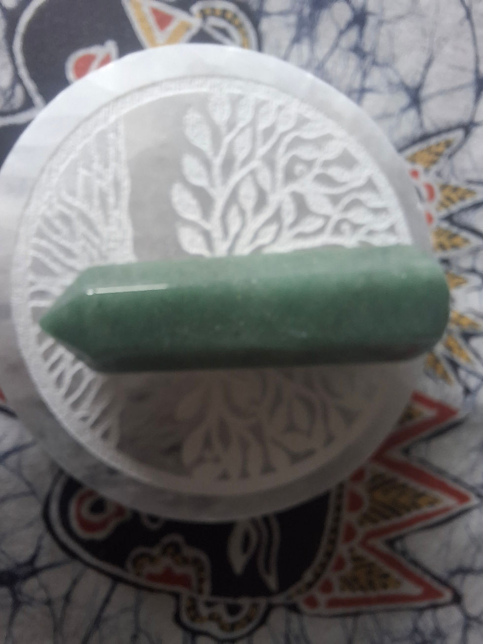 Thumbnail: Green Aventurine Wand Crystal for magick, healing, meditation  6-7 cm long