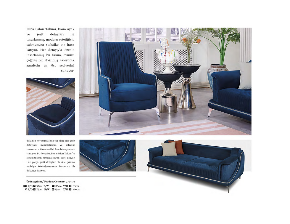 Küçük resim: Luna Koltuk Takımı