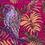 Thumbnail: Tropic Parrot Fuchsia Velvet Shimmer Fabric - Size 41cm wide x 58cm hig