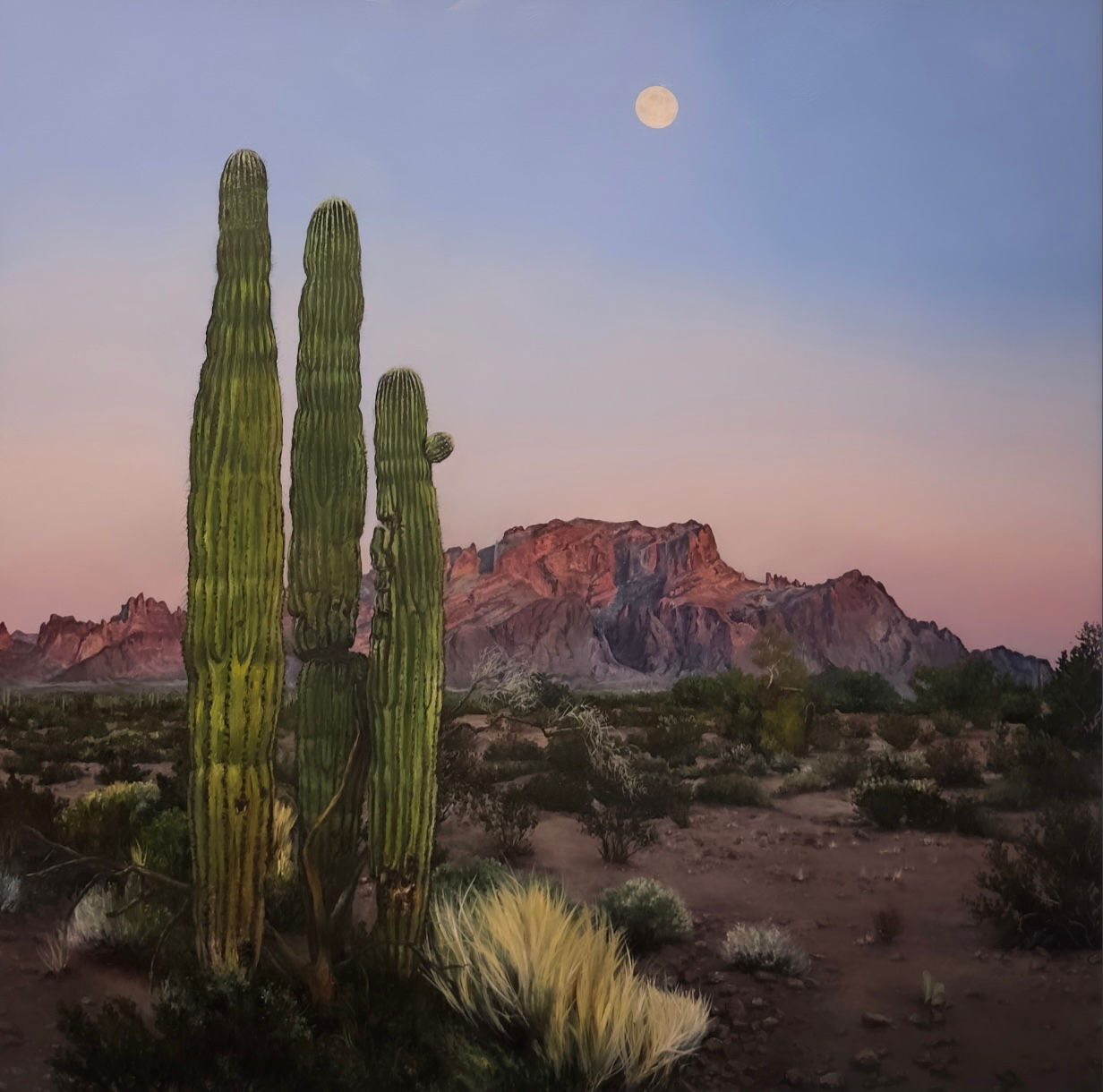 “Moon Over Kofa Mountains” Settlers West The Great American West show Nov 2026 