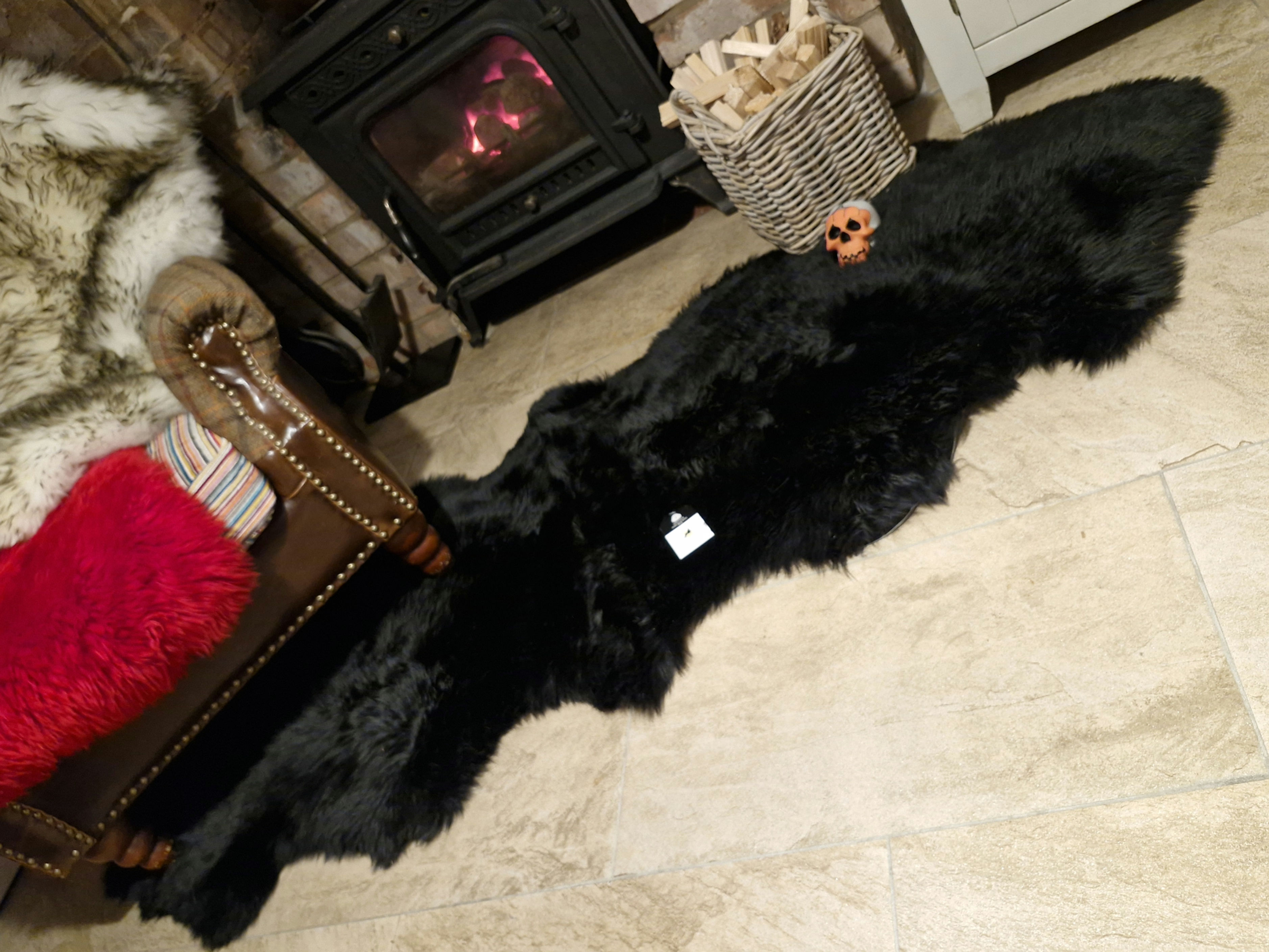 Black Double Sheepskin 