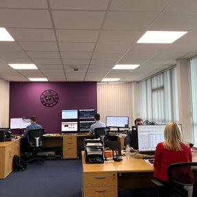 Professional Energy People office showing new lighting