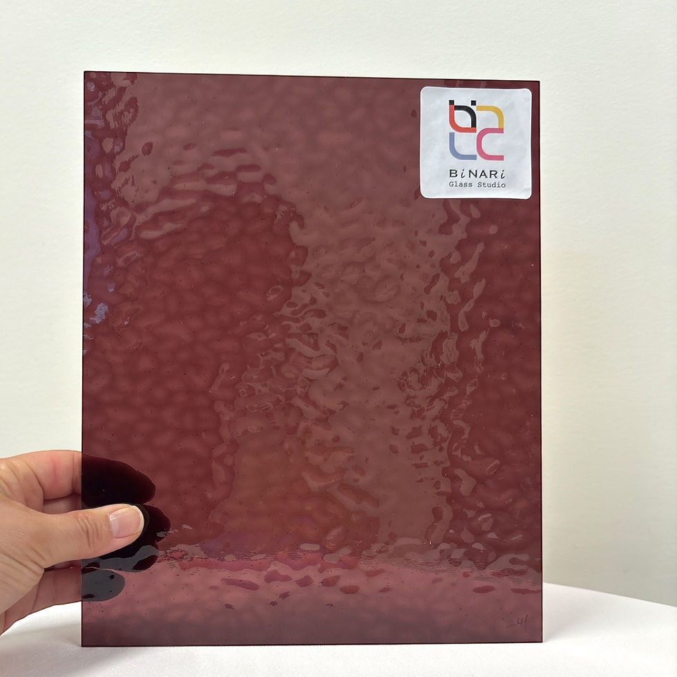 Thumbnail: 8x10 in Stained Glass: Dark Purple English Muffle