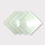 Thumbnail: 4 Pack White Opaque COE 96 Fusible Glass Sheets Mosaic Squares