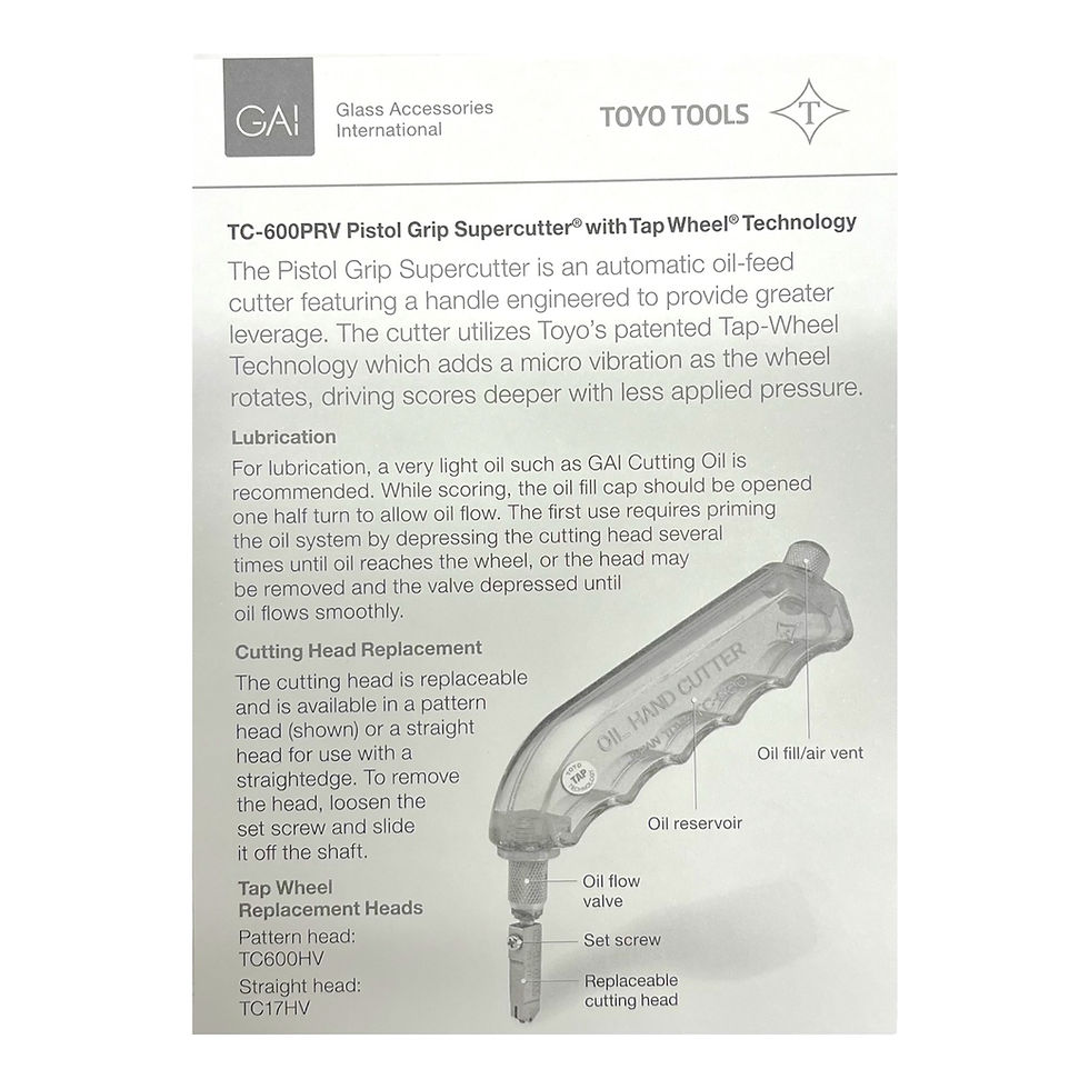 Thumbnail: [TC-600PRV] TOYO™ Pistol Grip Supercutter - Pattern Blade