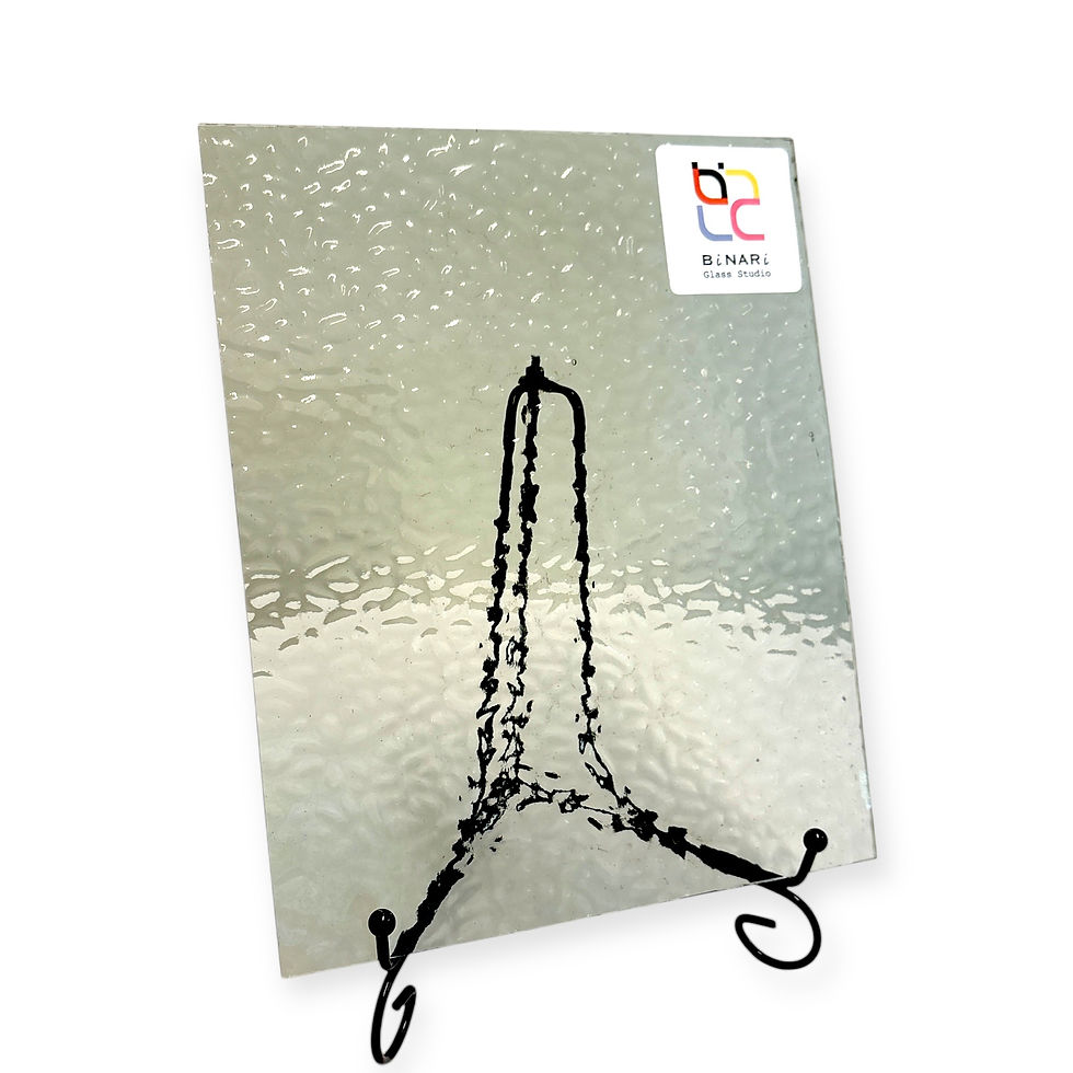 Thumbnail: 8x10 in Stained Glass: Light Grey English Muffle