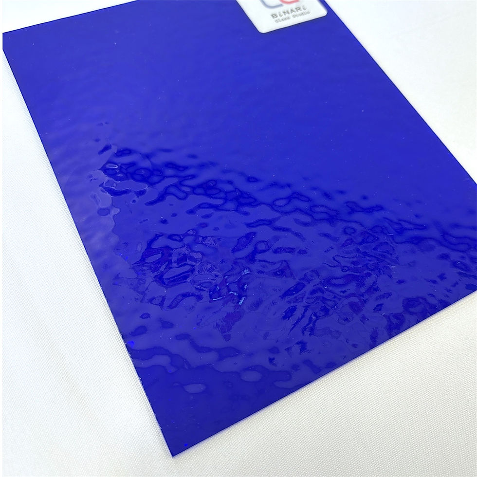 Thumbnail: 8x10 in Stained Glass: Cobalt Blue English Muffle