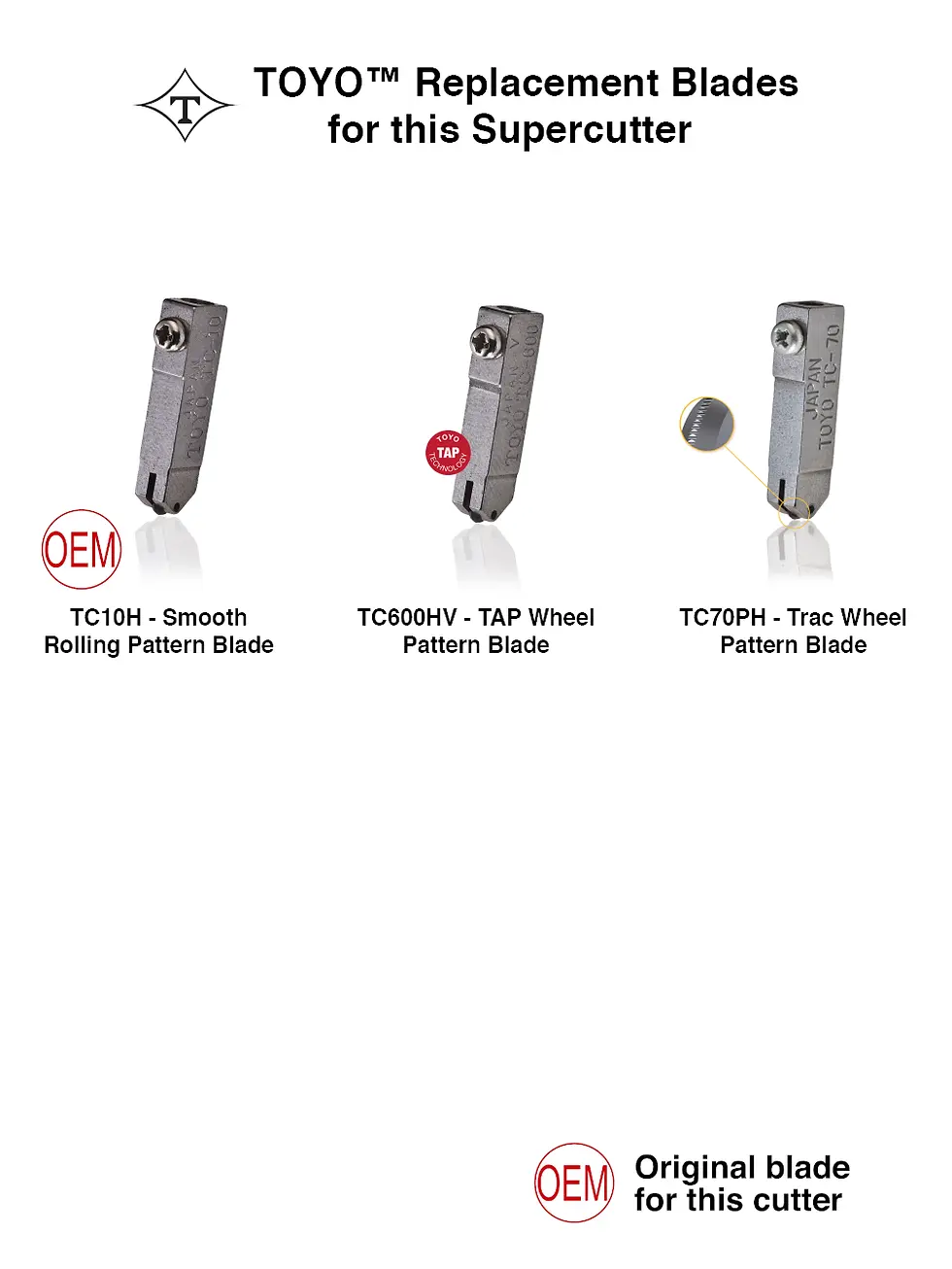 Thumbnail: [TC-9PR] TOYO™ Thomas Grip - Pattern Blade