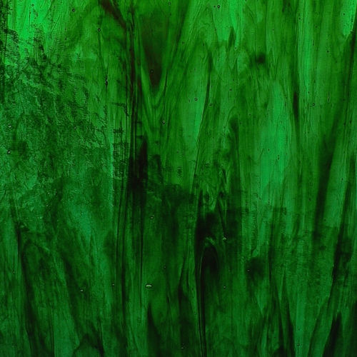 8x10 in Stained Glass: Medium Green w/Streaks of Brown