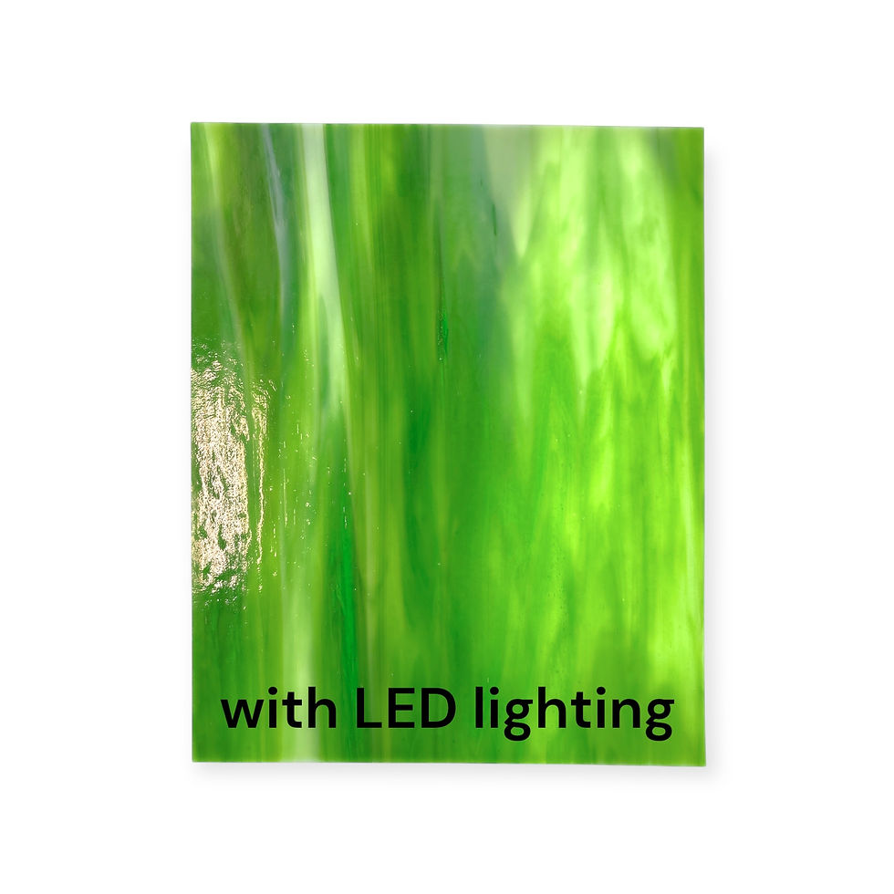 Thumbnail: 8x10 in Stained Glass: Dark Green Dense Opal