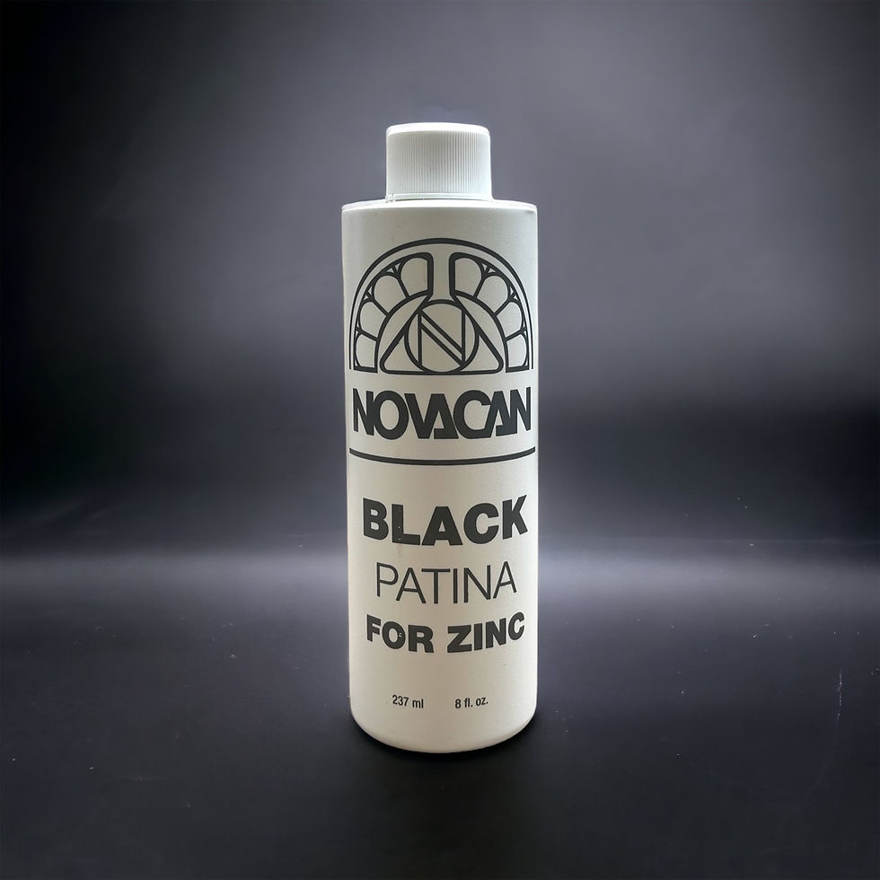 Novacan Black Patina For Zinc - 8 Oz