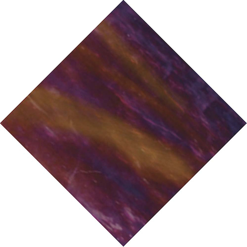Thumbnail: 8x10 in Stained Glass: Violet, Medium Amber and White, Wispy Opal
