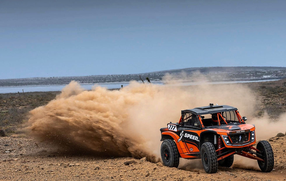 Off-road UTV adventure tour in Baja California desert near Loreto Mexico
