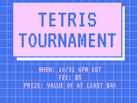Alpha Eta New Member Class Presents Tetris Tournament !! 🧡🖤
