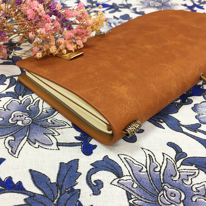 縮圖：中興【文具紙品】皮革手札(霧黑/牛皮)