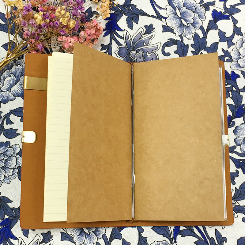 縮圖：中興【文具紙品】皮革手札(霧黑/牛皮)