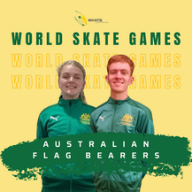 Rory Armfield and Carmen Bryant announced as World Skate Games Flag Bearers