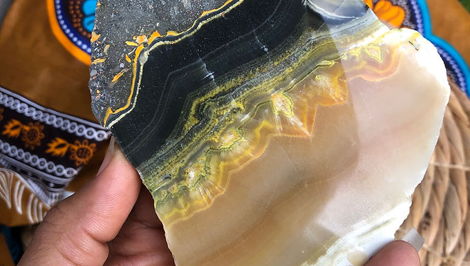 Large Bumble Bee Jasper Slab 