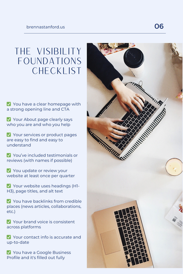 The Visibility Foundations Checklist