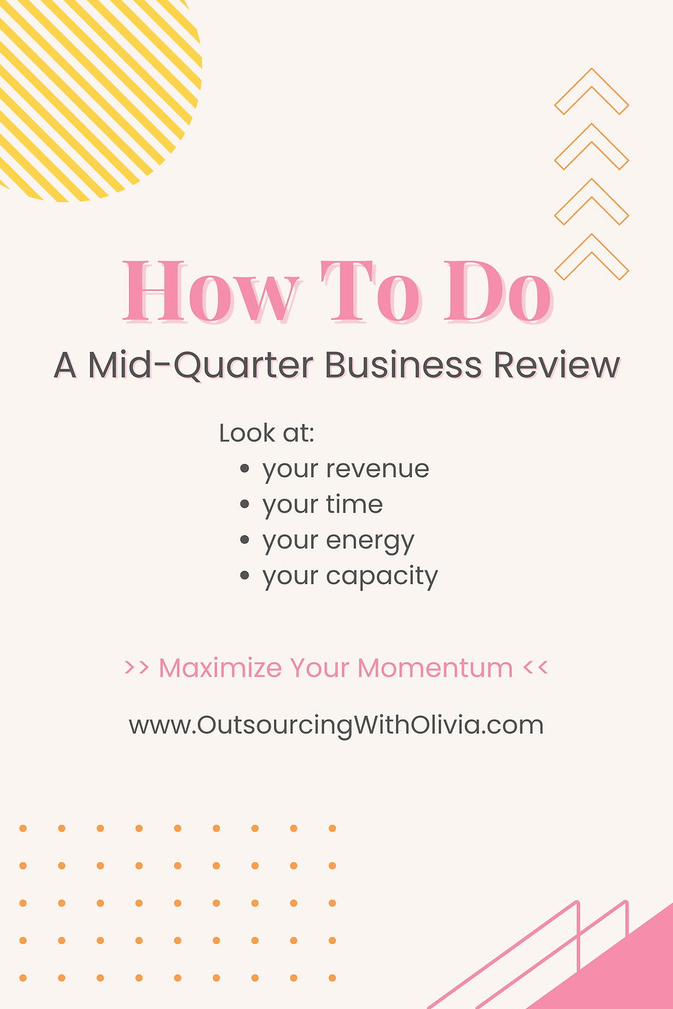 Use your Quarterly Business Review sheet and walk through this honestly.