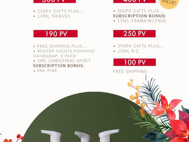 December Gifts from Young Living