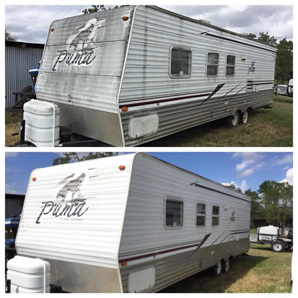 Power Washed Trailer