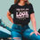Thumbnail: Black T-shirt Look Back and Thank God, Look Forward and Trust God Christian Gift Sweatshirt by Alexander Crafts