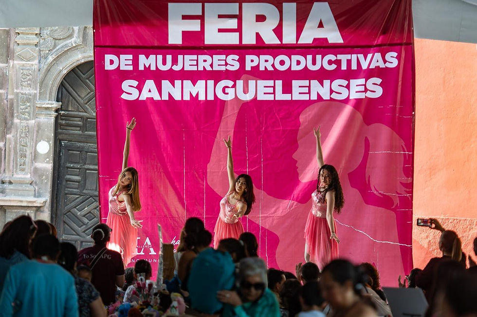San Miguel de Allende fortalece el desarrollo de las mujeres del municipio con la realización de la Feria de Mujeres Productivas en la Plaza Cívica, como parte de una estrategia impulsada por el presidente municipal, Mauricio Trejo, orientada a generar oportunidades reales de crecimiento económico y personal.